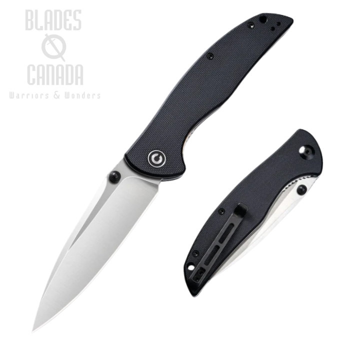 CIVIVI Governor Folding Knife, D2, G10 Black, 911C