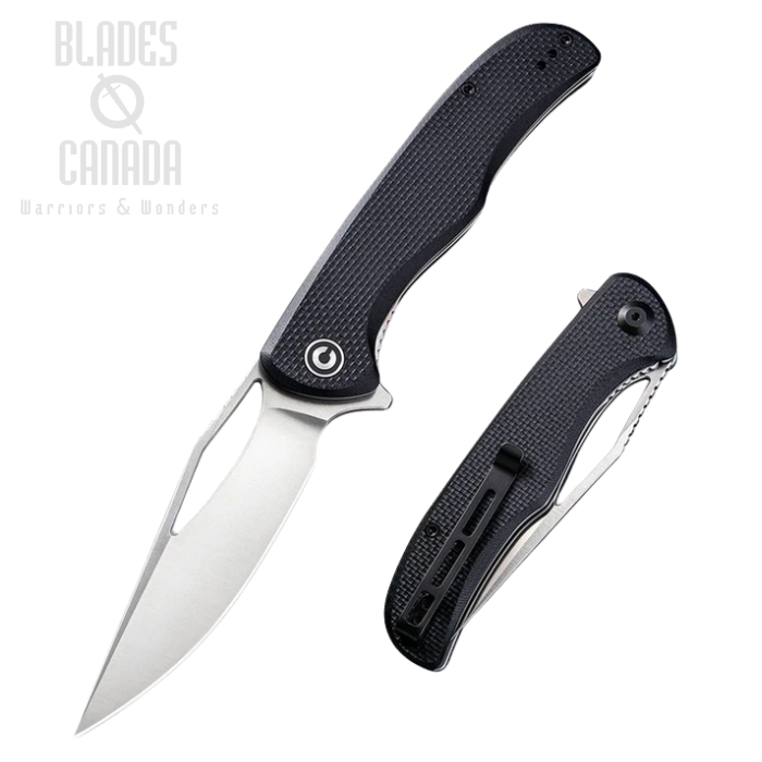 CIVIVI Shredder Flipper Folding Knife, D2, G10 Black, 912C