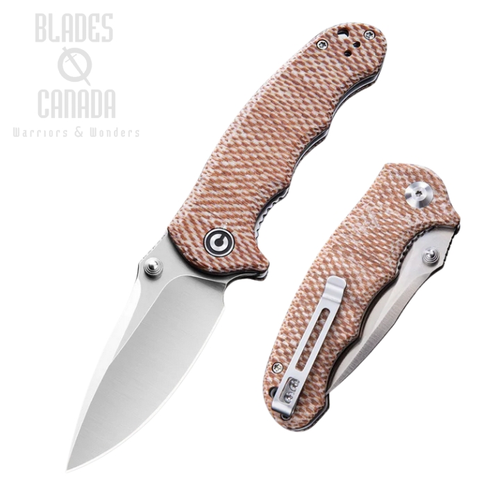 CIVIVI Hooligan Folding Knife, D2, Micarta Snakeskin, C913C