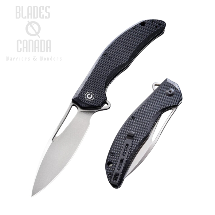 CIVIVI Vexer Flipper Folding Knife, D2, G10 Black, 915C