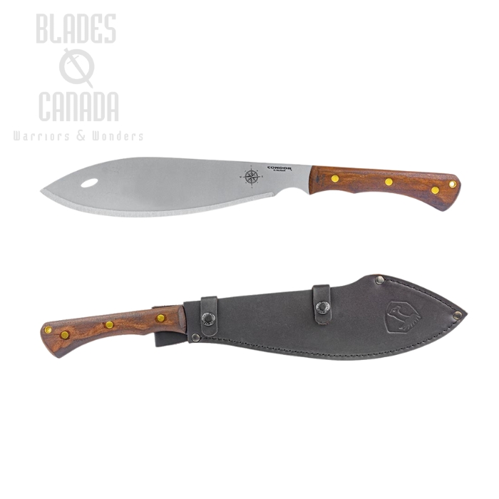 Condor Polar North Machete, 1075 Carbon, Walnut Wood, CTK2012-11.75HC