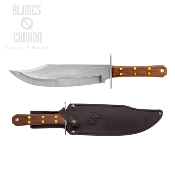 Condor Undertaker Bowie Knife, 1075 Carbon, Leather Sheath, CTK2804-10.3