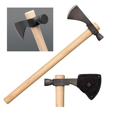 Cold Steel Pipe Hawk Axe, 1055 Carbon, Hickory Handle, Nylon Sheath, 90PHH - Click Image to Close