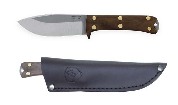 Condor Two Rivers Skinner Fixed Blade Knife, 440C, CTK105-4.5-4C