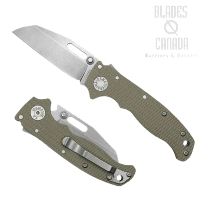 Demko AD20.5 Shark-Lock Folding Knife, S35VN SW Shark Foot, G10 Coyote Tan, 205-S35-SFCT