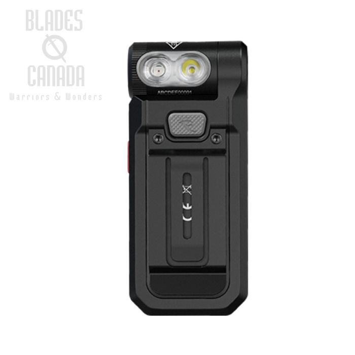 Fenix SW05R-RED Rechargeable Clip Flashlight with Red Light, Black - 150 Lumens