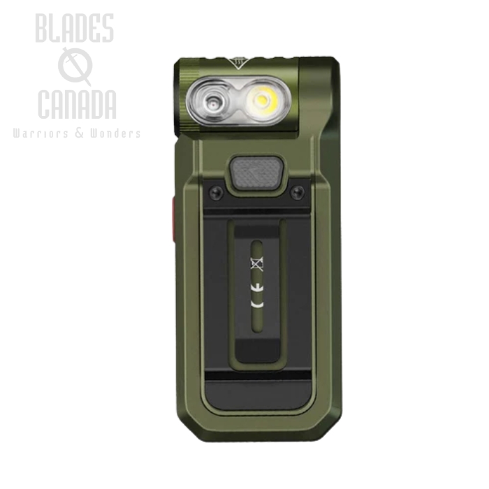 Fenix SW05R-RED Rechargeable Clip Flashlight with Red Light, Green - 150 Lumens