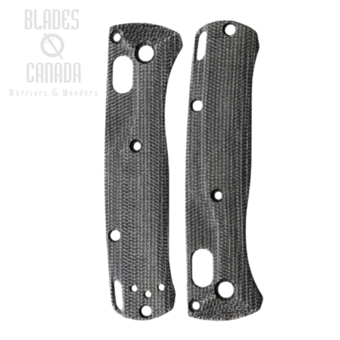 Flytanium Benchmade Mini Bugout Scales, Crossfade Micarta Black, FLY886 (image for) Flytanium Benchmade Mini Bugout Scales, Crossfade Micarta Black, FLY886