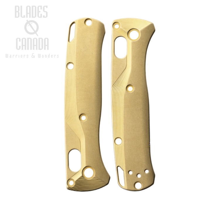 Flytanium Benchmade Mini Bugout Scales, Crossfade Brass SW, FLY912 (image for) Flytanium Benchmade Mini Bugout Scales, Crossfade Brass SW, FLY912