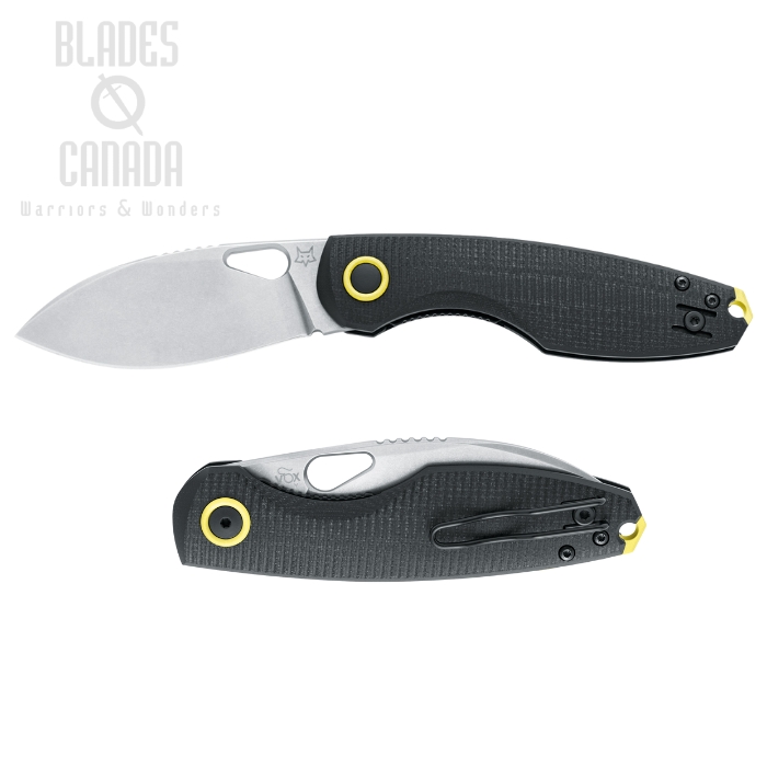 Fox Italy Chilin Folding Knife, N690Co, G10 Black, FX-530 G10B