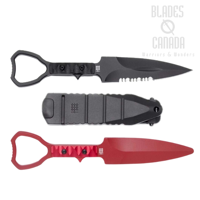 Halfbreed Compact Clearance Gen 2 Knife w/ Trainer Combo, K110, Molded Sheath, CCK-01BLKG2COMBO