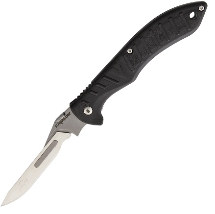 Havalon Forge Quick Change Folding Knife, Black Handle, 60ARHB