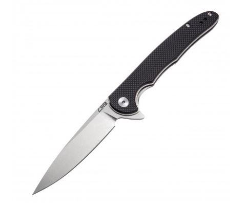 CJRB Briar Flipper Folding Knife, D2, Black G10, J1902BKF