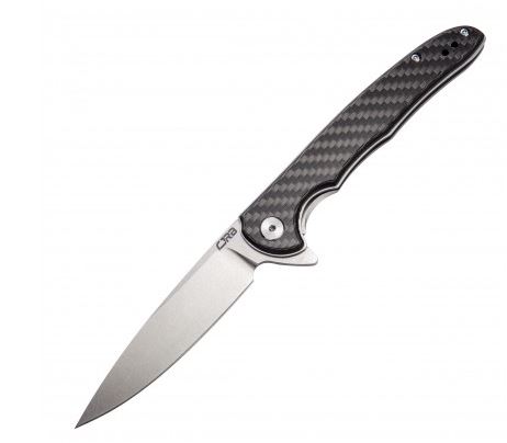 CJRB Briar Flipper Folding Knife, D2, Carbon Fiber, J1902CF