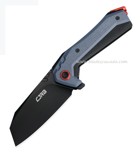 CJRB Tigris Flipper Folding Knife, AR-RPM9 Black, G10 Blue, J1919-BU