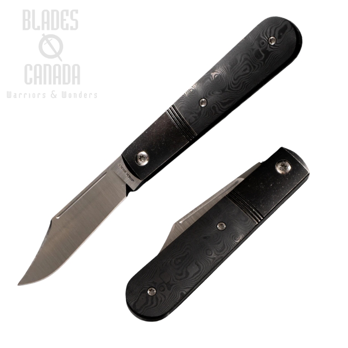 (Pre-Purchase) Jack Wolf Big Bro Jack Folding Knife, S90V, Fat Carbon Dunes Black, BIGBR-02-FC-BLK-DUN