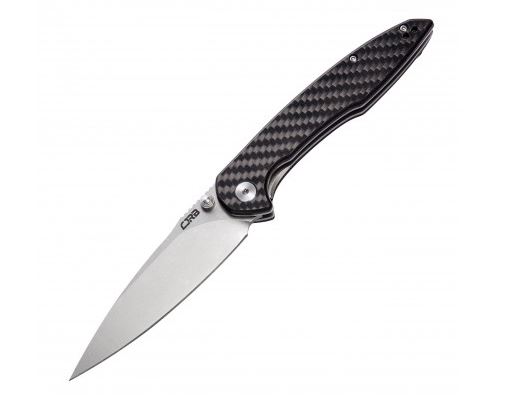 CJRB Centros Flipper Folding Knife, D2, Carbon Fiber, J1905CF