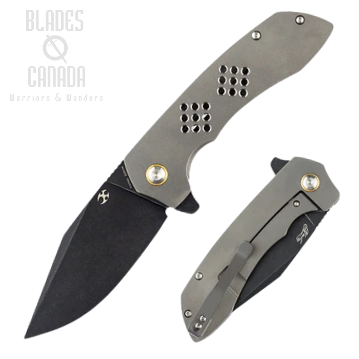Kansept Entity Flipper Framelock Knife, CPM S35VN SW, Carbided Titanium, K1036B2 (image for) Kansept Entity Flipper Framelock Knife, CPM S35VN SW, Carbided Titanium, K1036B2
