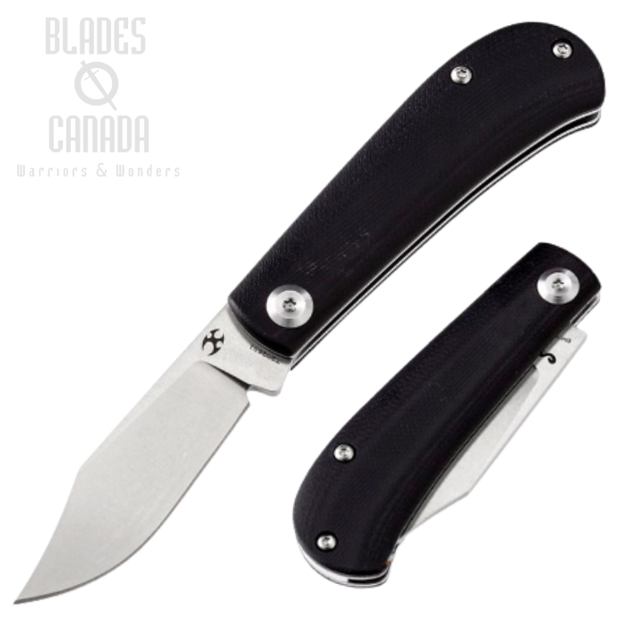 Kansept Bevy Slip Joint Folding Knife, 154CM, G10 Black, T2026S1 (image for) Kansept Bevy Slip Joint Folding Knife, 154CM, G10 Black, T2026S1