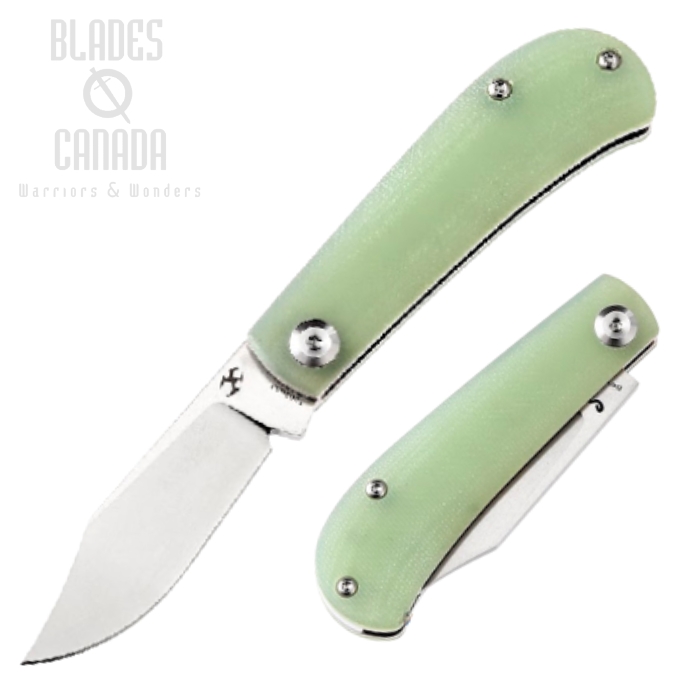 Kansept Bevy SlipJoint Folding Knife, 154CM, G10 Natural Jade, T2026S3 (image for) Kansept Bevy SlipJoint Folding Knife, 154CM, G10 Natural Jade, T2026S3