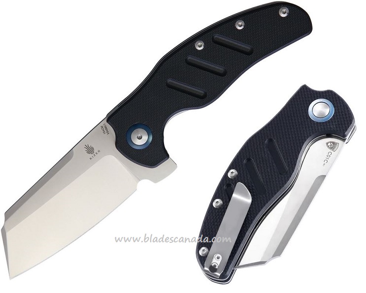 Kizer Sheepdog C01C XL Flipper Folding Knife, 154CM, G10 Black, V5488C1 - Click Image to Close