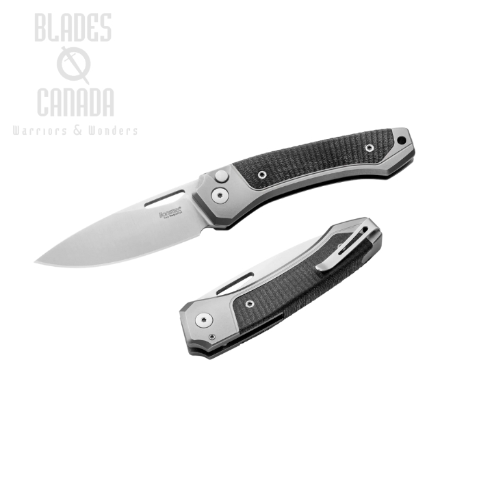 Lion Steel Twain Folding Knife, MagnaCut, Titanium/G10 Black, TW GY GBK