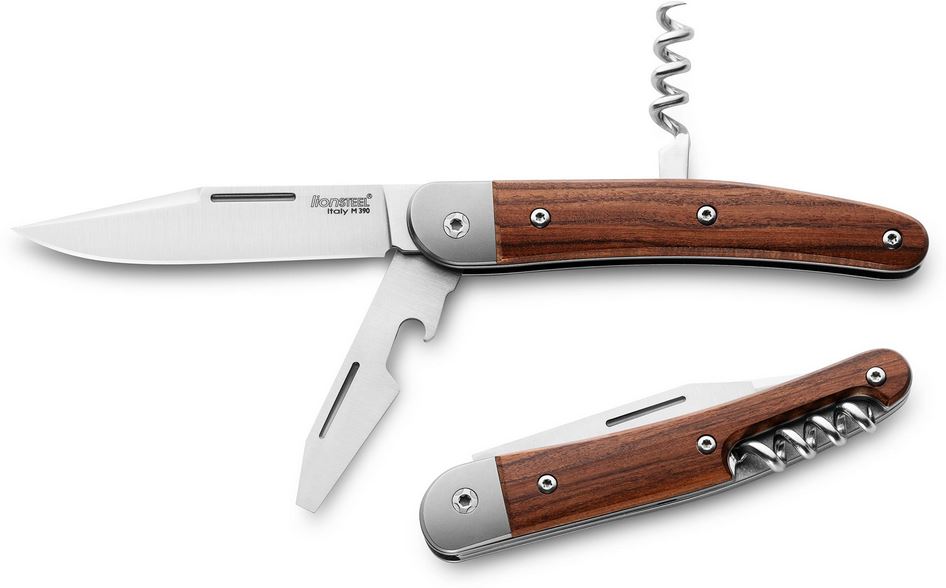 Lion Steel JK3 ST Jack Slipjoint Folding Knife, M390 Triple, Santos Wood