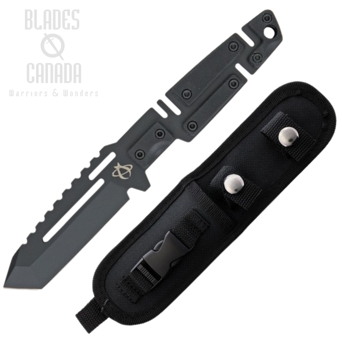 Mantis Chaos 2 Fixed Blade Knife, 154CM Tanto, G10 Black, Nylon Sheath, F4CM (image for) Mantis Chaos 2 Fixed Blade Knife, 154CM Tanto, G10 Black, Nylon Sheath, F4CM