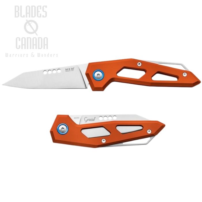 MKM Maniagio Knives EDGE M390 Orange Aluminum Slipjoint EG-AOR (image for) MKM Maniagio Knives EDGE M390 Orange Aluminum Slipjoint EG-AOR