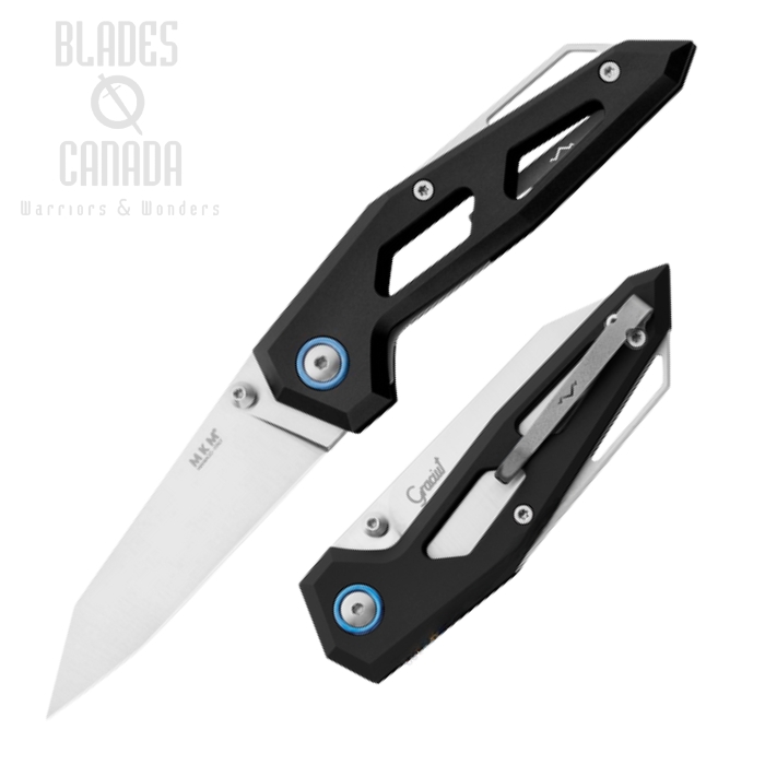 MKM Maniago Edge Folding Knife, Elmax Satin, Aluminum Black, EGL-ABK (image for) MKM Maniago Edge Folding Knife, Elmax Satin, Aluminum Black, EGL-ABK