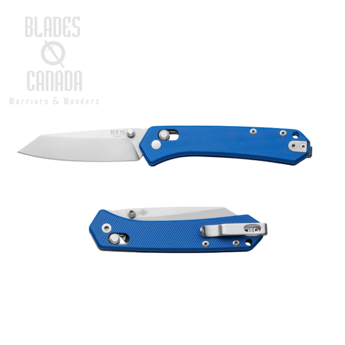 MKM Managio Yipper Folding Knife, Magnacut SW, Blue G10, YP-GBL