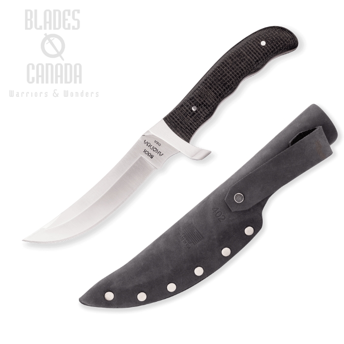 Buck 402 Akonua 2024 Legacy Collection Knife, S35VN, Micarta Black Burlap, 0402BKSLE