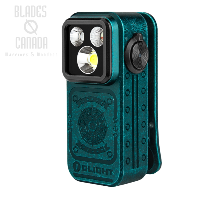 Olight Oclip Pro S 5-in-1 EDC Flashlight w/ UV & RGB, Sunken Artifact, 600 Lumens (image for) Olight Oclip Pro S 5-in-1 EDC Flashlight w/ UV & RGB, Sunken Artifact, 600 Lumens
