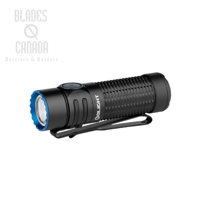 Olight Warrior Nano Rechargeable Tactical Flashlight, Black, 1200 Lumens