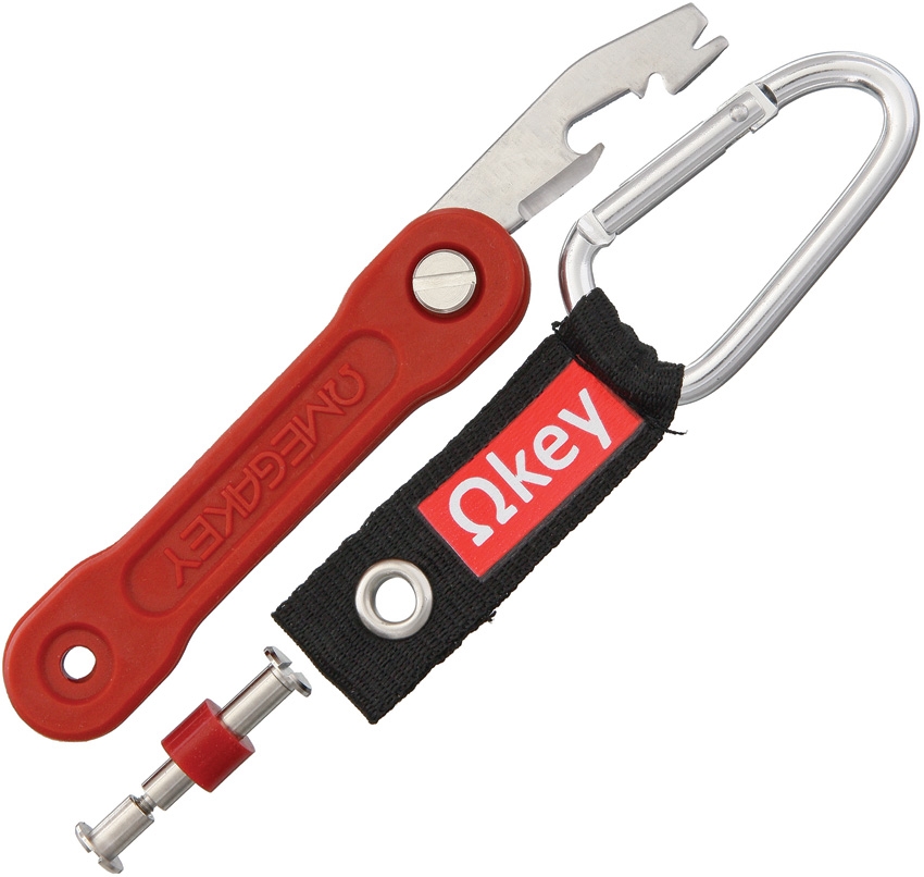 Omega Key OMG02R Key Organizer Lifesaver & Extender - Red - Click Image to Close