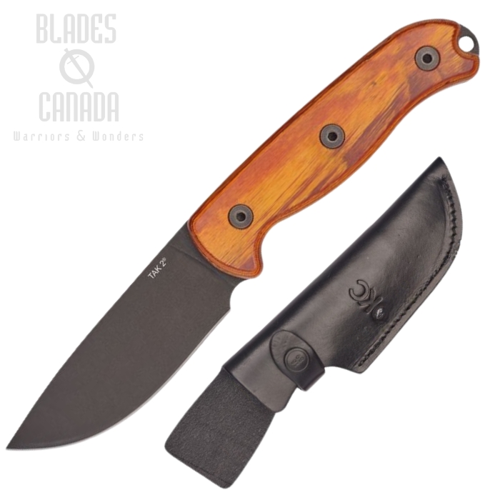 OKC TAK 2 Honey Fixed Blade Knife, Wood Handle, Leather Sheath, 8664 (image for) OKC TAK 2 Honey Fixed Blade Knife, Wood Handle, Leather Sheath, 8664