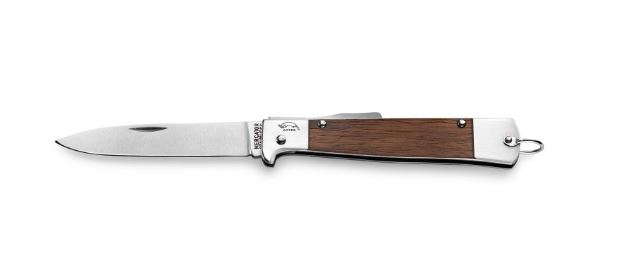 Otter-Messer Mercator Folding Knife, C75 Carbon, Walnut Handle, 10926NB - Click Image to Close