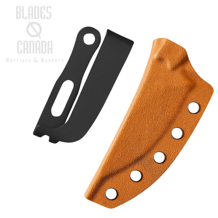 Petrified Fish Kydex Sheath for PFE18 Bison L Knife, Orange (image for) Petrified Fish Kydex Sheath for PFE18 Bison L Knife, Orange