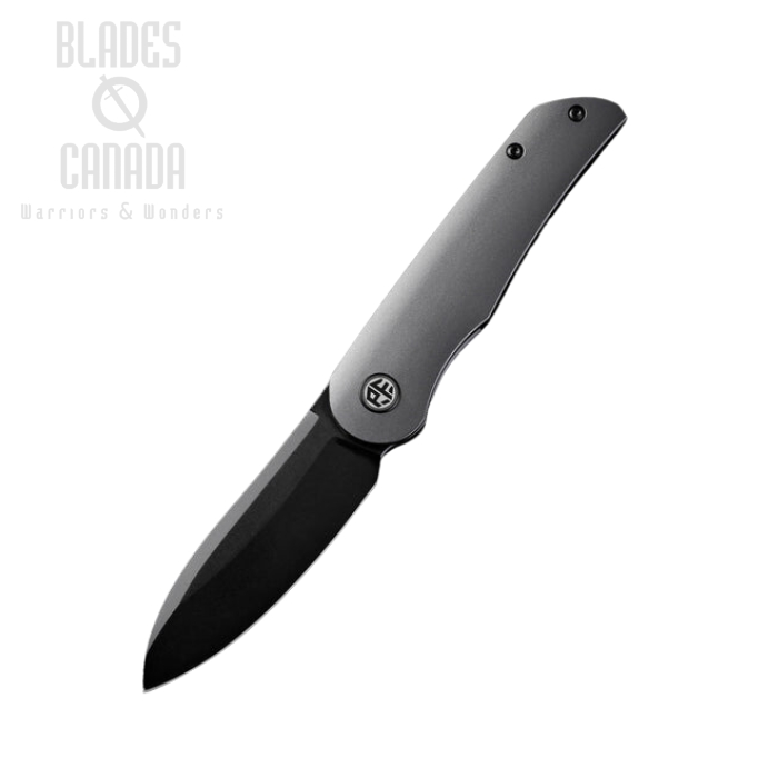 Petrified Fish Elcamino Front Flipper Knife, N690 Black SW, Aluminum Gray, PFE16GAADW