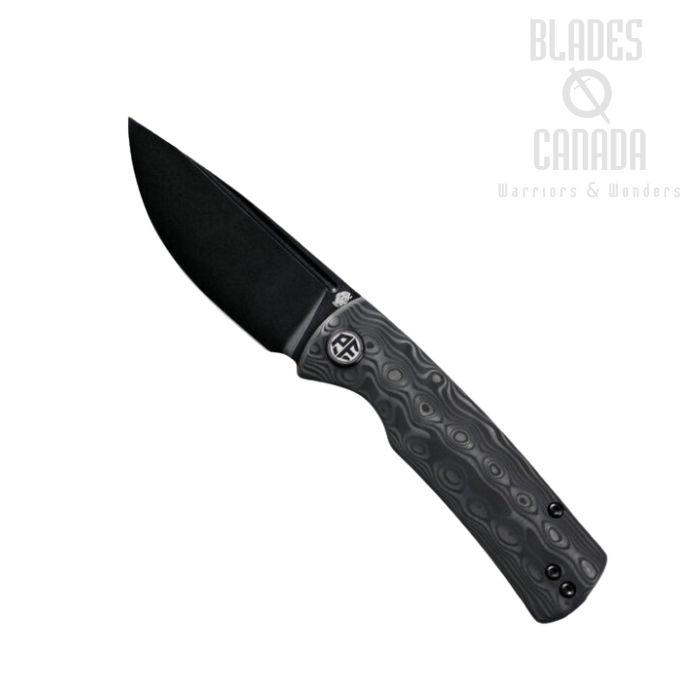 Petrified Fish Beluga Mini Folding Knife, 14C28N Black SW, Carbon Fiber, PFP01XCDW