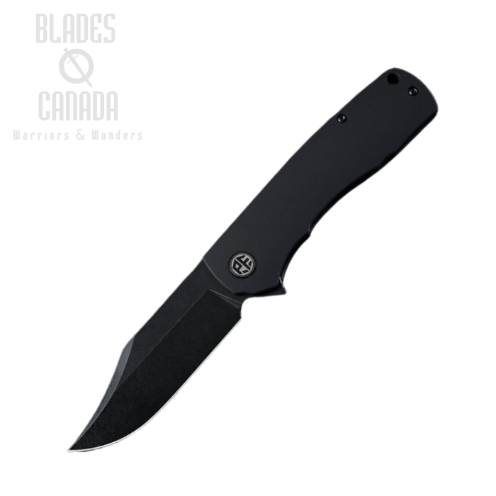 Petrified Fish Victor Folding Knife, 154CM Black, Aluminum Nanoceramic, PFP03DADW