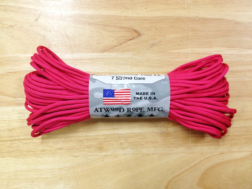 550 Paracord, 100Ft. - Pink