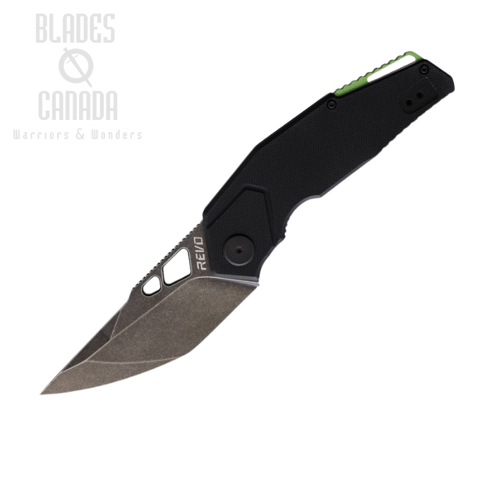 Revo Berserk Linerlock Carry Folding Knife, Black SW, G10 Black, BERCARBLK