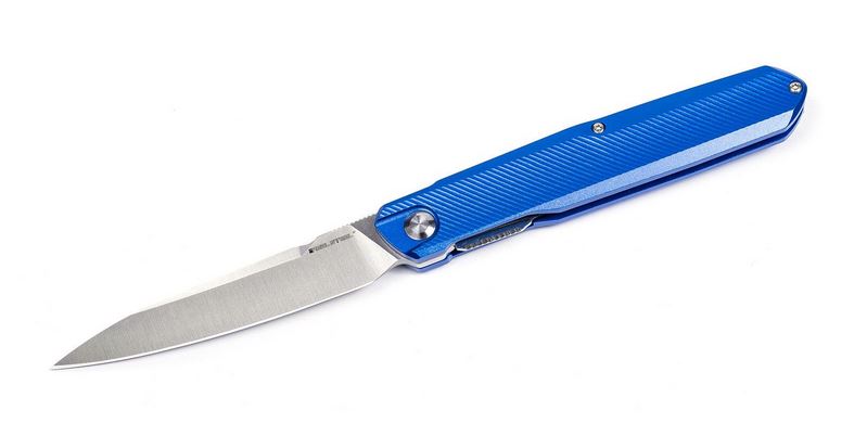 Real Steel G5 Metamorph Mk.II Folding Knife, 14C28N Sandvik, Aluminum Intense Blue, 7838