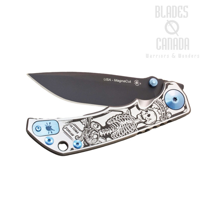 Spartan Blades Harsey Special Edition Folding Knife, Magnacut Black, Memento Mori