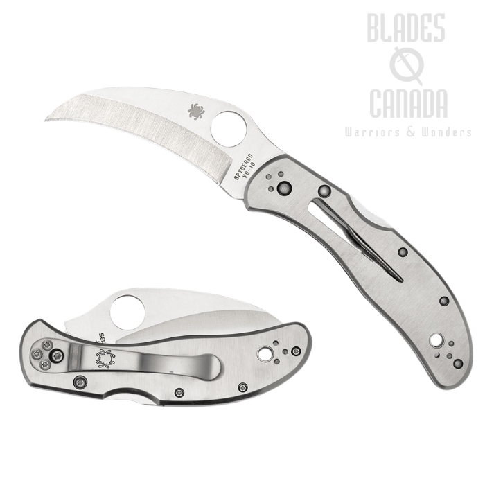 (Coming Soon) Spyderco Harpy Folding Knife, Plain Edge, VG-10, Stainless Steel, C08P