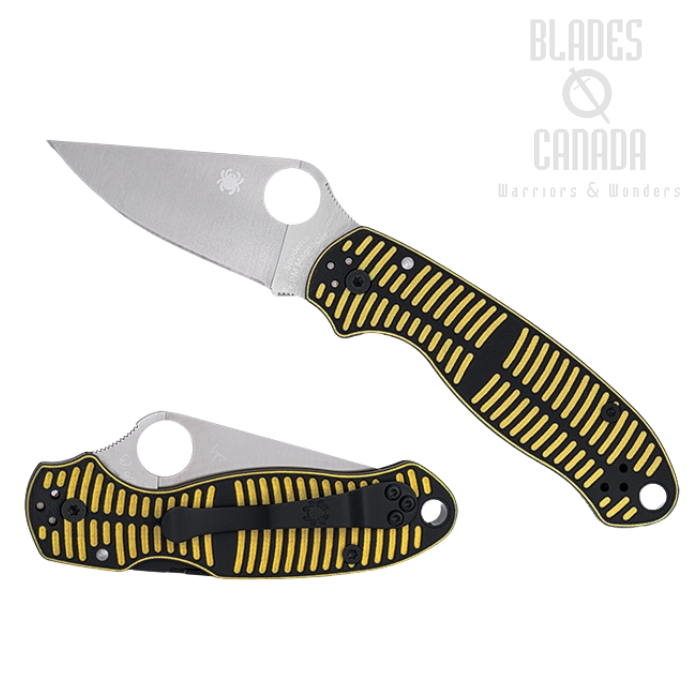 (Coming Soon) Spyderco Para 3 Salt Folding Knife, CPM MagnaCut, G10 Black & Yellow, C223GBKYLMCP