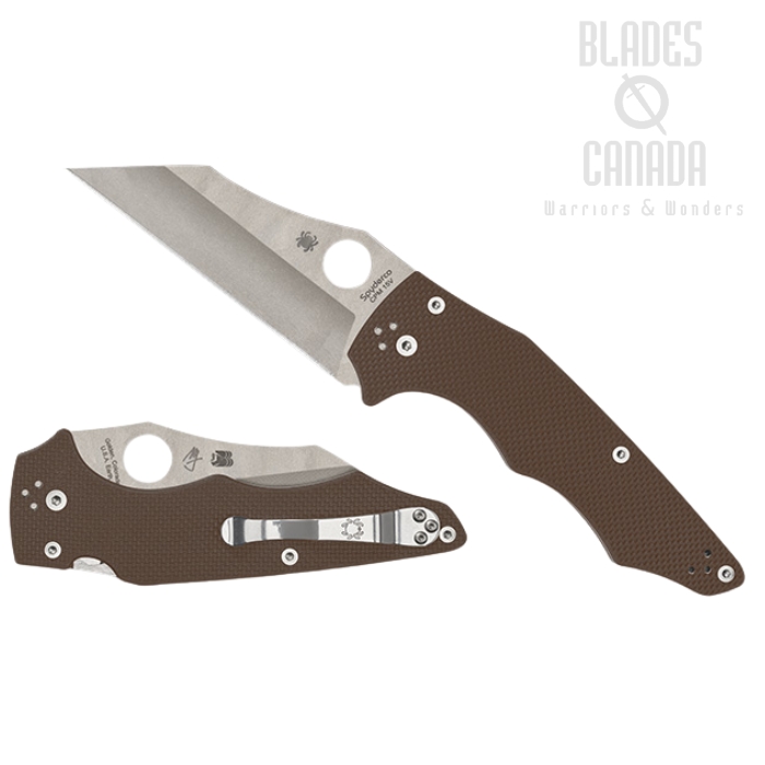 (Coming Soon) Spyderco YoJumbo Folding Knife, CPM 15V, G10 Brown, Sprint Run, C253GPBN15V