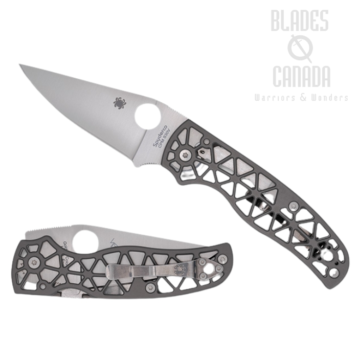 (Coming Soon) Spyderco Edgerati Folding Knife, CPM S30V, PlainEdge, Aluminum, C266ALP