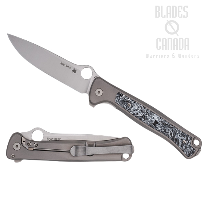 (Coming Soon) Spyderco Slym Framelock Folding Knife, M390, Titanium/Carbon Fiber, C271TIP